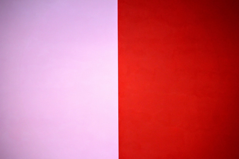 red-pink, simplicity, pink color, sparse, shadow, purple, pattern, middle, blank, close-up, red, creativity, full frame, 5K, paper, wall - building feature
