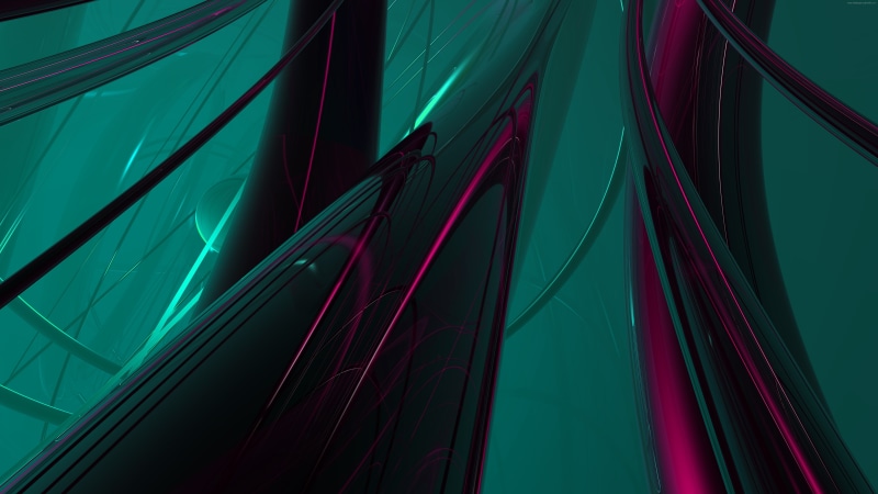 8k, 8K, tube, 8k uhd, digital art, green, darkness, magenta, graphics, light, line