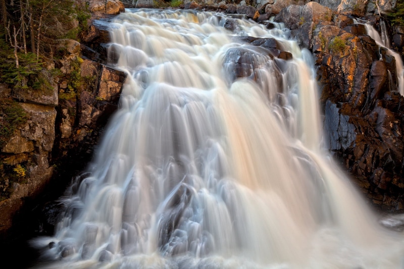 rapids, Diable, water, forest, falls, orange, scenic, canadian, canada, scenics, motion, 720P, composite, landscape, cascades, stock, land, beauty, long  exposure