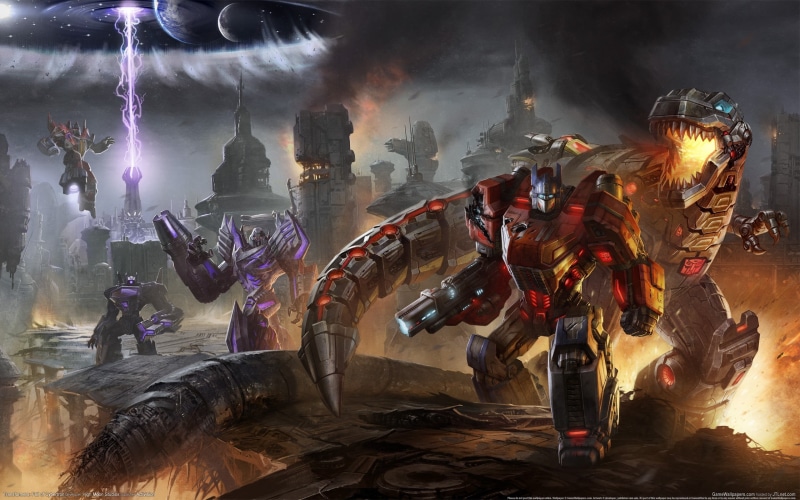 sport, night, group of people, celebration, arts culture and entertainment, Transformers, aggression, video games, conflict, city, fighting, Optimus Prime
