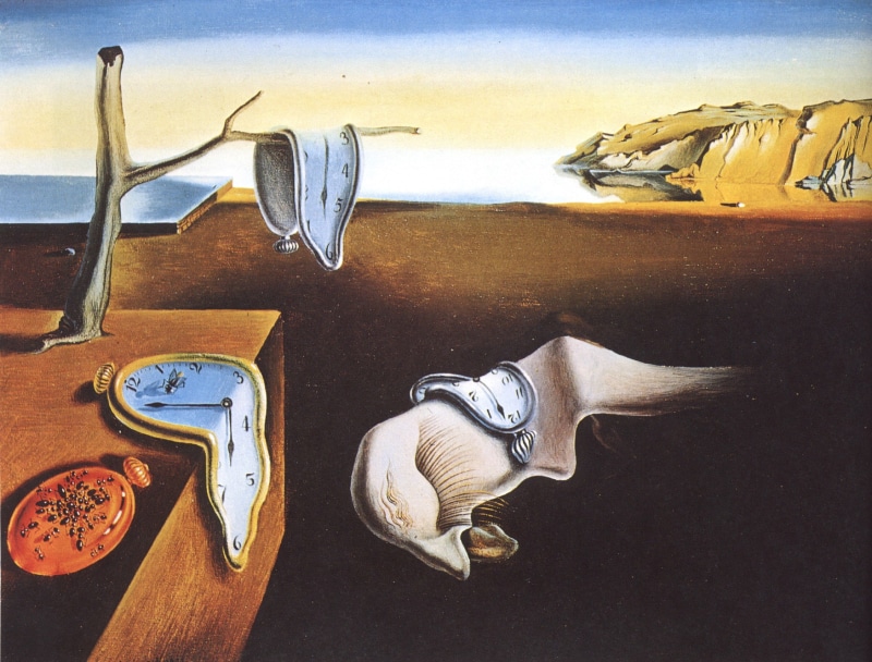 clocks, classic art, surreal, artwork, painting, Salvador Dalí, 1080P