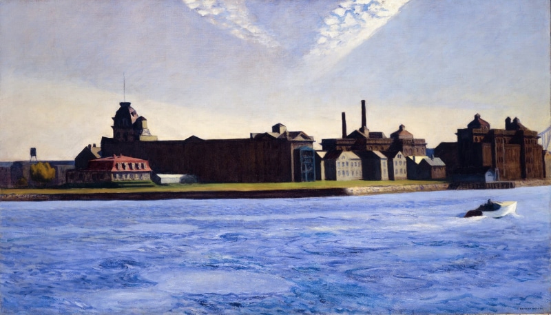 1928, Edward Hopper, 1080P, Blackwell’s Island
