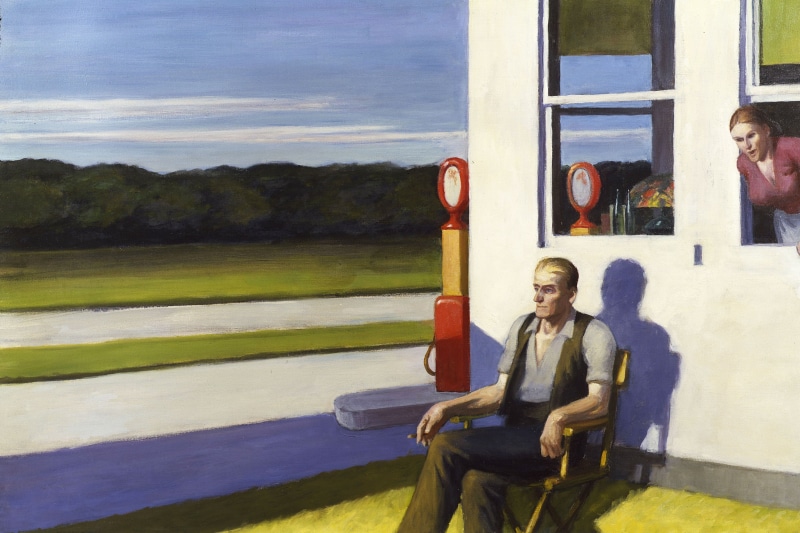 2K, Four Lane Road, 1956, Edward Hopper