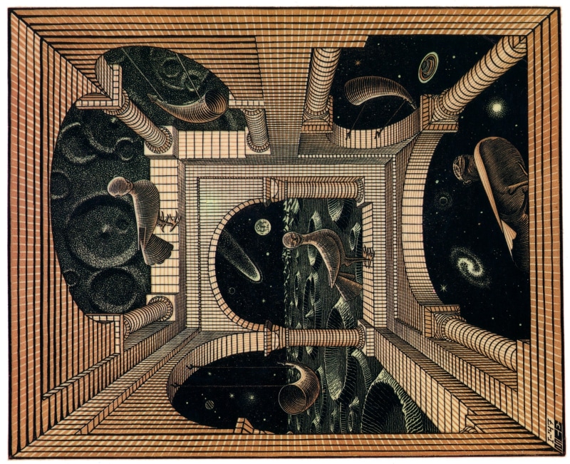 M. C. Escher, Optical Illusion, 2K
