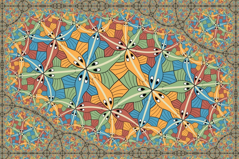 wall - building feature, creativity, no people, large group of objects, complexity, abundance, pattern, psychedelic, built structure, blue, 1080P, Colorful