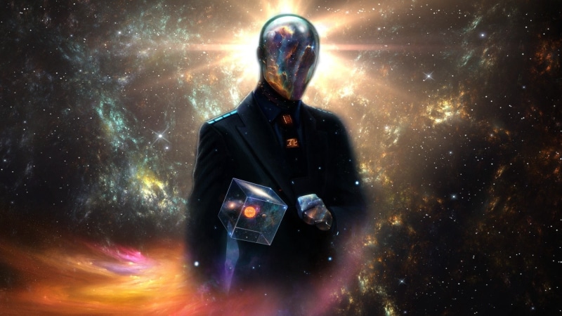 1080P, robot, digital art, cube, space, abstract, Last Man Standing: Killbook of a Bounty Hunter, space art