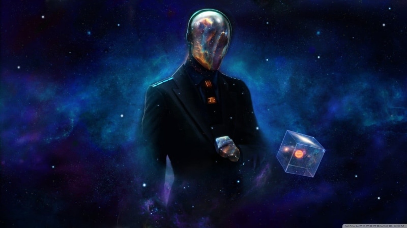 technology, men, smoke - physical structure, one person, well-dressed, jacket, galaxy, 720P, space exploration, s, lights, Last Man Standing: Killbook of a Bounty Hunter