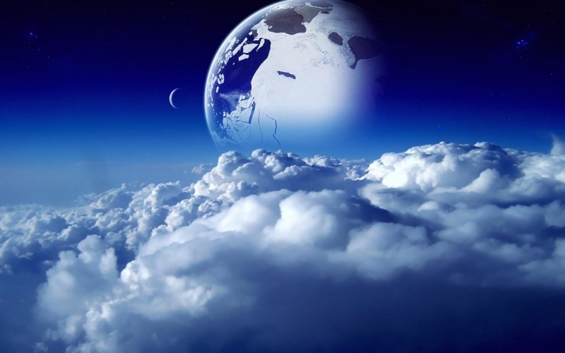 cg, space, desktop, stars, digital, sci, dream, sci-fi, fi, planets, sky, clouds, 1080P, photo, nature, moon, art