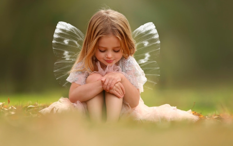 fairy, little, 1080P, wings, cute, little girl