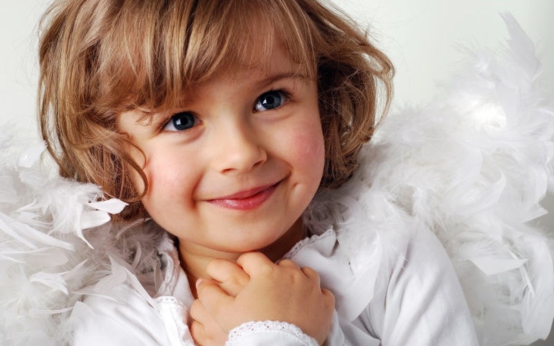Little, Cute, long, dress, white, s, Girl, sleeve, toddler, 2K, Sweet, Smile