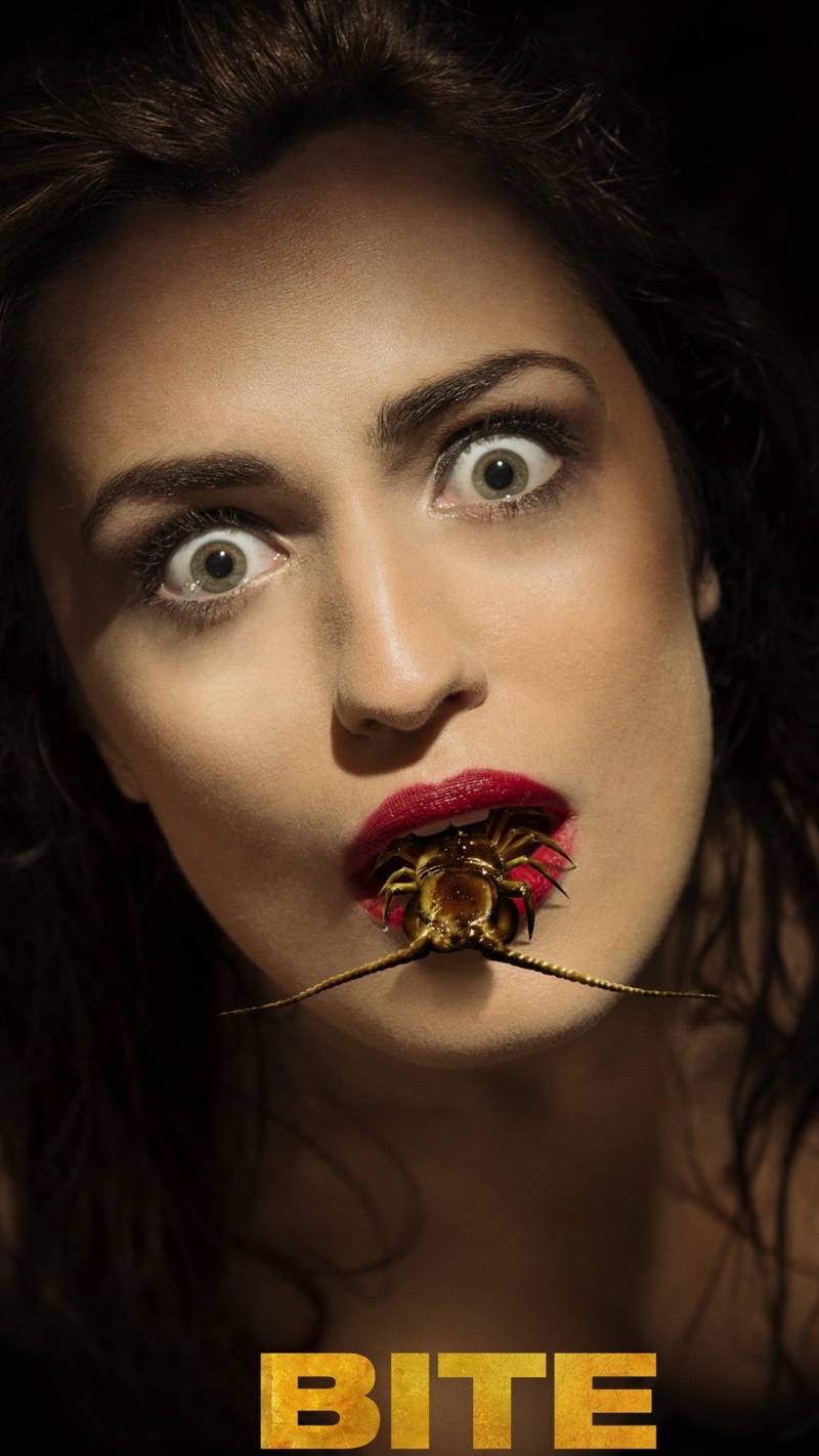 close-up, beautiful woman, bite, Movies, human mouth, flower, one person, 1080P, headshot, hair, plant, studio shot, women, beautiful people, digital