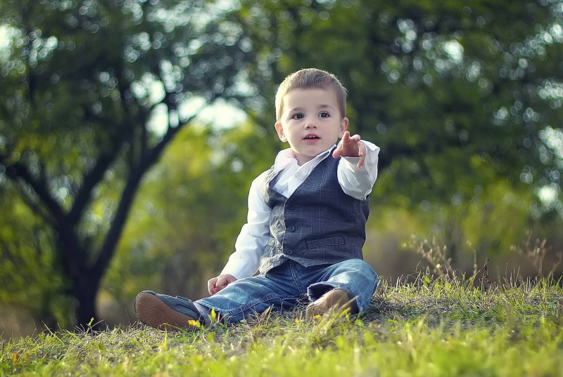 childrens, boy, day, happy, dress, blue, child, young, front view, school, childhood, white, happiness, outdoors, nature, kid, design, 1080P, sitting
