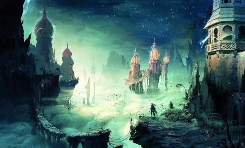 architecture, sky, nature, history, people, city, place of worship, building, fantasy art, Prince of Persia (2008), 720P, built structure, religion, water