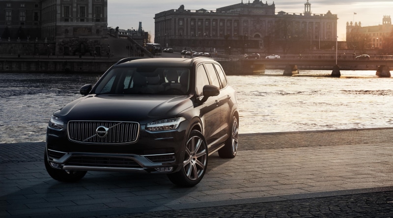 stationary, volvo xc90 4k high quality, city street, city, built structure, car, architecture, street, day, building exterior, 4K, motor vehicle, city life