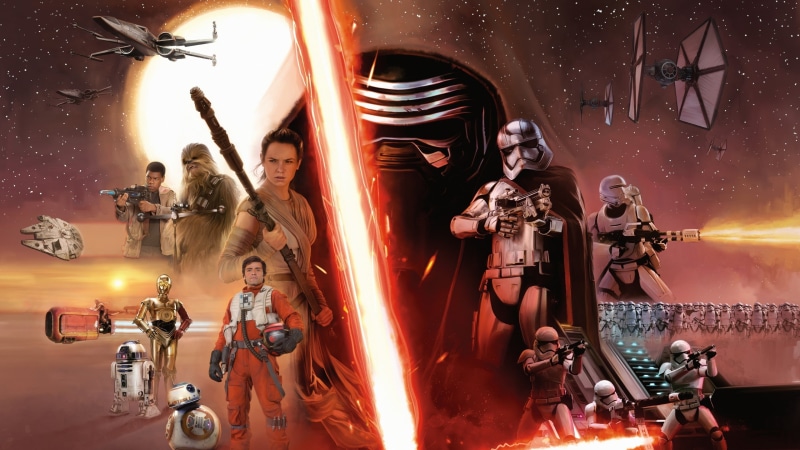 Luke Skywalker, Captain Phasma, X-wing, 2K, TIE Fighter, Chewbacca, lightsaber, Star Wars, R2-D2, stormtrooper, BB-8, Jedi, C-3PO, Han Solo, Sith, Kylo Ren