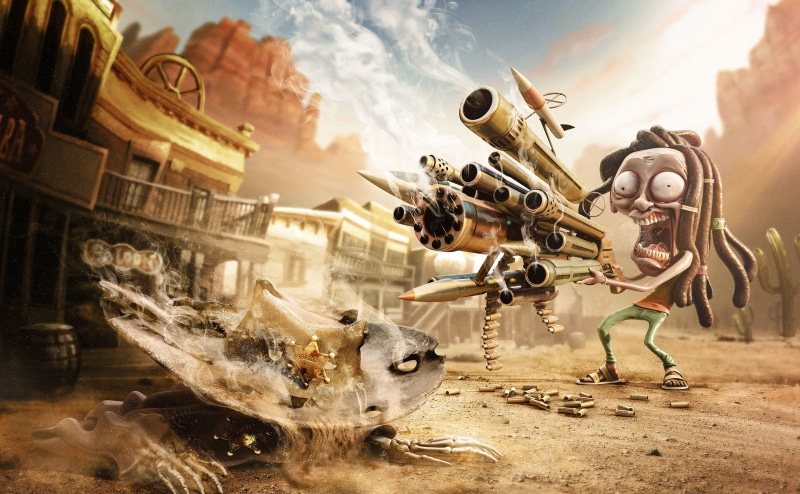 3DComputerGraphics, haired, scifi, nature, mammal, gunfighters, animal wildlife, Fiction, 3DArt, no people, gun, aggression, 4K, Funny, representation