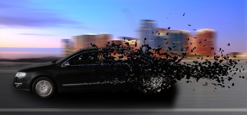 motor vehicle, sky, digital composite, nature, car, architecture, animal, land vehicle, 4K, passat, outdoors, animals in the wild, mode of transportation