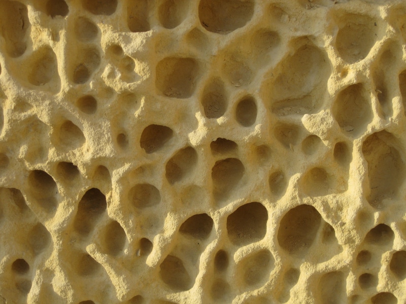 close-up, eroded, shape, natural pattern, erosion, holes, design, nature, disintegrating, rock, 2K, no people, pattern, hexagon, backgrounds, honeycomb
