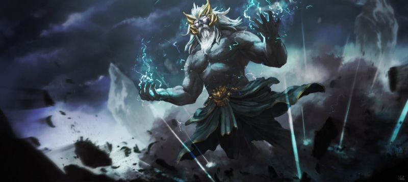 myth, 1080P, gods, artwork, Zeus, fantasy art