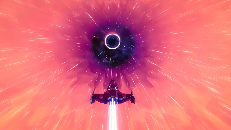 wormhole, 4K, ship, space, spaceship, warp, science fiction