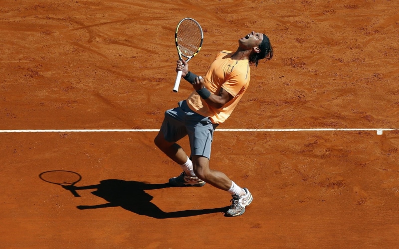 monte, tennis racket, leisure activity, full length, 720P, competitive sport, motion, young adult, court, competition, shadow, sports clothing, sport