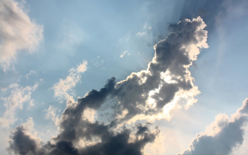 cumulus Cloud, atmosphere, outdoors, shadow, white, cloud - Sky, sunset, backgrounds, air, bright, weather, nature, scenics - nature, day, scenics, tranquility