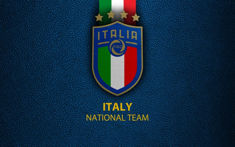 Logo, Italy National Football Team, Emblem, Soccer, Italy, 4K