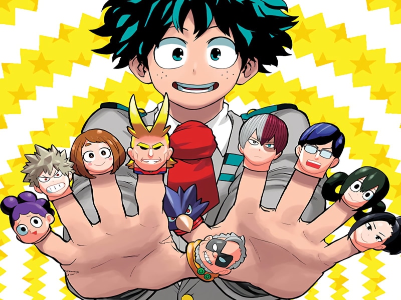 Minoru Mineta, smiling, Boku no Hero Academia, Fumikage Tokoyami, Momo Yaoyorozu, Izuku Midoriya, men, females, childhood, women, child, real people, My Hero Academia