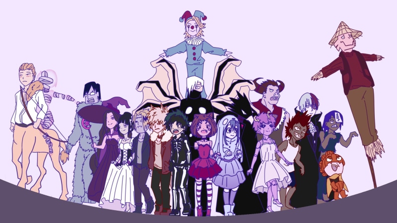Shoto Todoroki, Katsuki Bakugou, My Hero Academia, Momo Yaoyorozu, Mina Ashido, Anime, Rikido Sato, Koji Koda, Denki Kaminari, 1080P, Yuga Aoyama, Kyoka Jiro