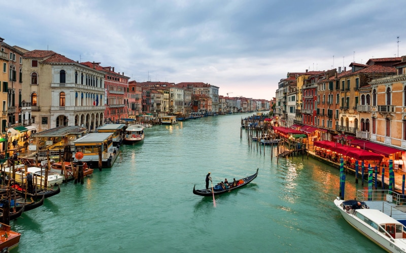 1080P, Italy, Venezia, Boats, Sky, Houses, Grande, Canal, Sea