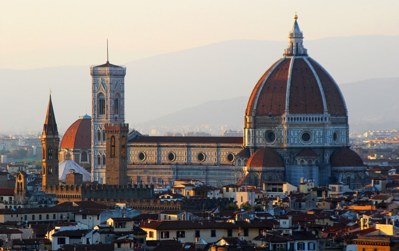 Florence, home, Italy, the view from Piazzale Michelangelo, 1080P, the Cathedral of Santa Maria del Fiore, Duomo