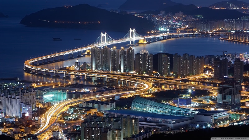 asia, hd world, South Korea, 2K, Busan, 4K, world, 2560x1440