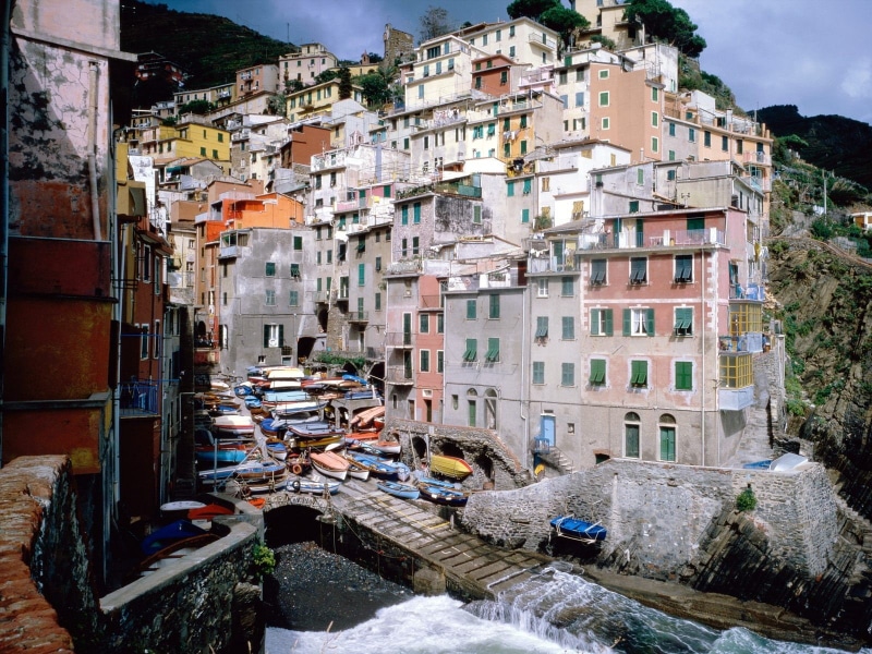 Italy, transportation, boat, built structure, town, architecture, residential district, day, hill, no people, nature, house, communication, city, cityscape
