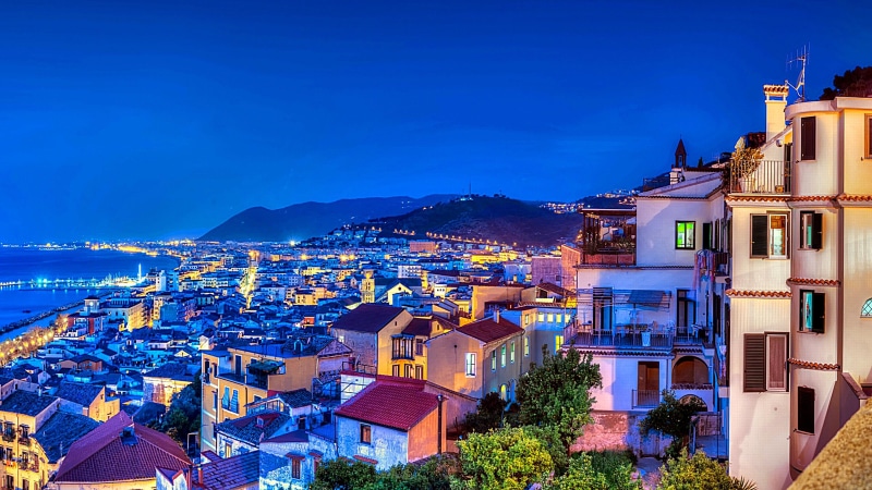 cityscape, coast, stunning, amalfi, 4K, city lights, gulf of salerno, sky, campania