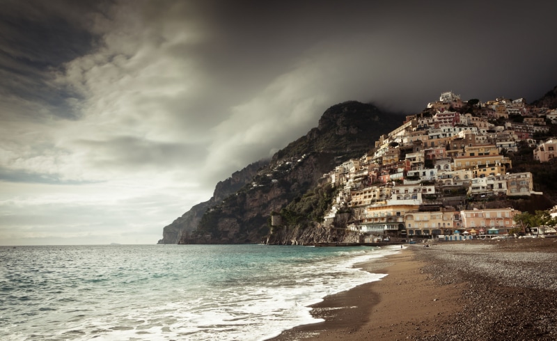 Campania, Amalfi Coast, Positano, 5K, Gulf of Salerno, Italy