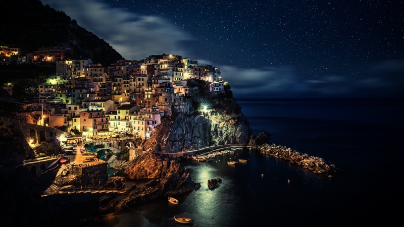 Cinque Terre, coast, 4K, city, Italy, Manarola