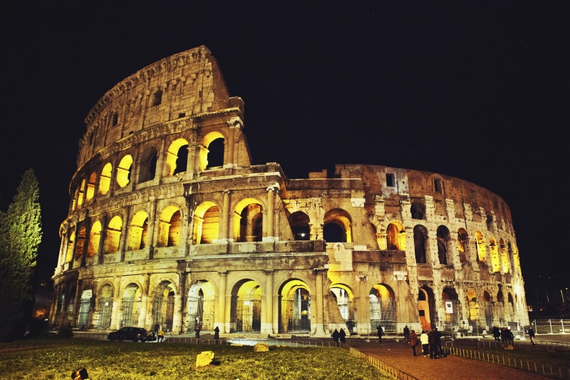 roman, stadium, arch, old, history, night, travel Destinations, incidental people, sky, ruined, old Ruin, rome - Italy, roman Forum, rome, tourism, famous Place