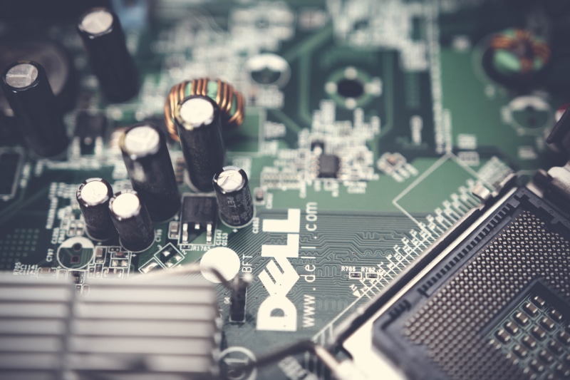 close-up, circuit board, computer chip, blur, brass, 5K, no people, motherboard, technology, indoors, selective focus, computer equipment, photography