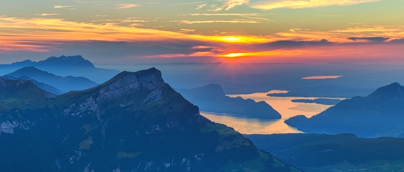 Niederbauen Chulm, blue hour, nature, HDR, rocky mountain, landscape, Switzerland, sunset  brown, hiking, photo, outdoors, sunrise, mountain Peak, mountain
