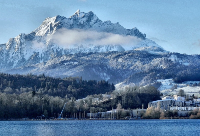 2K, Wald, Wolken, Lucerne, water, blau, mountain  lake, blue, building, Clouds, landscape photography, scenics, snow, lake, Pilatus, nature, beside, Luzern