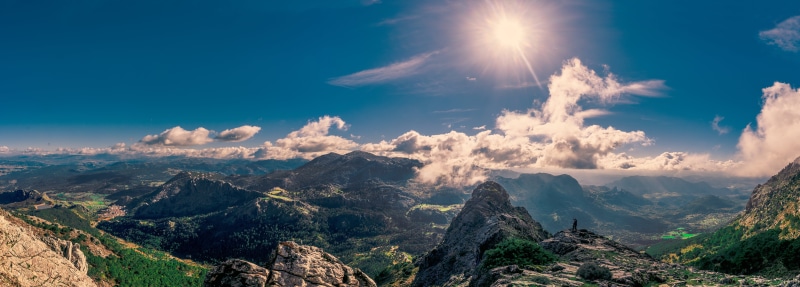 pinares, green mountains, clouds, panoramic, donde, grazalema, vista, hasta, panoramic photography, nature, trees, la vista, andalucia, cielo, travel, green