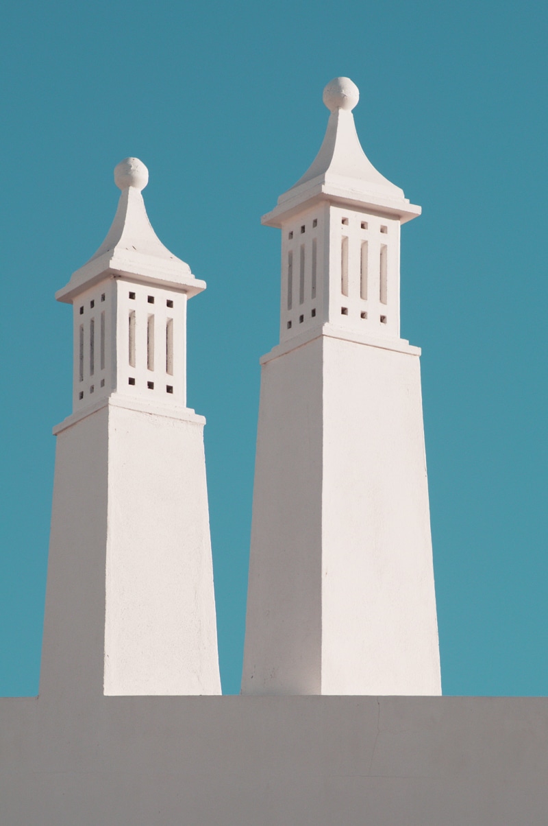 towers, built structure, religion, building exterior, spirituality, sunlight, nature, clear sky, Concrete, blue, wall, white, photo, lighthouse, two, spire