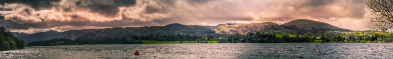 reflection, mountain, outdoors, ullswater, ocean, mountain Range, 8K, trees, End, landscape, cloudy, clouds, nature, scenics, mountain Peak, Business