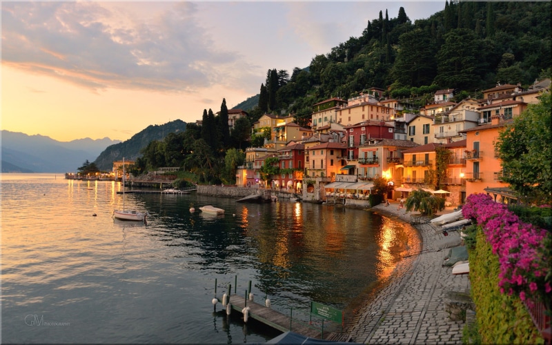 urban Scene, mountain, old, lake Como, travel, waterfront, sky, beige, no people, built Structure, tree, church, switzerland, tranquil Scene, lake, europe