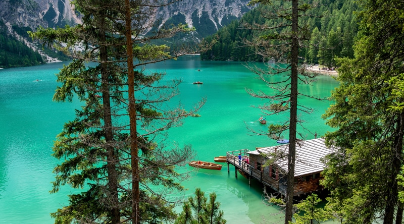 growth, blue, plant, sun, turquoise colored, route, scenic, lago, tranquility, tranquil, hiking, tourist, lakes, scenery, lake, italy, park, green color