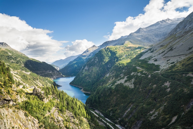 scenery, water, woods, Mountains, hills, tranquil scene, european Alps, environment, cloud - sky, green Color, flowing, clouds, no People, grass, Beautiful