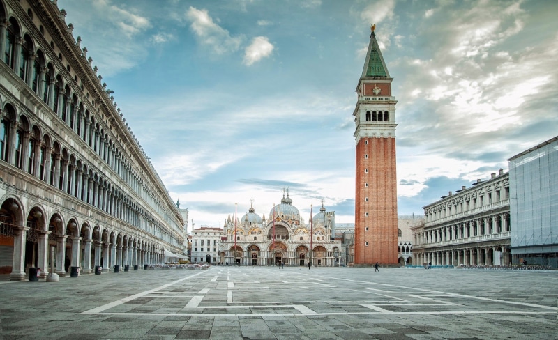 1080P, area, The Campanile di San Marco, Venice, Church, St Marks Square, the bell tower, St Marks Basilica, tower, St. Marks Square, Cathedral, building