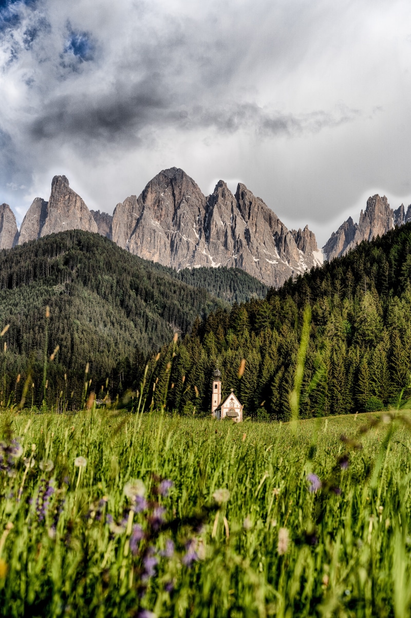 outdoors, green Color, european Alps, tirol, tree, scenics, cloud - Sky, suedtirol, alto Adige, italy, no People, meadow, travel, dolomites, hiking, mountain