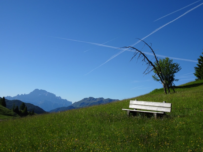 mountain, green Color, tranquility, Mountains, no People, Landscape, environment, vapor trail, Travel, grass, italy, landscapes, day, european Alps, 4K