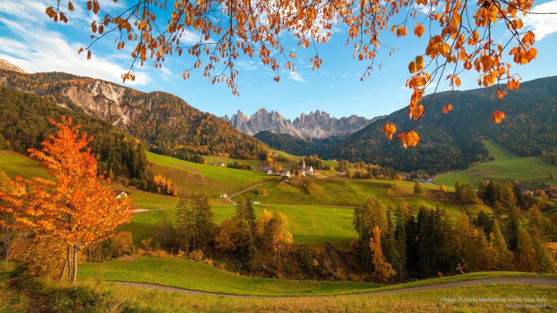 italy, village, maddalena, 2K, tyrol, Fall, south, santa